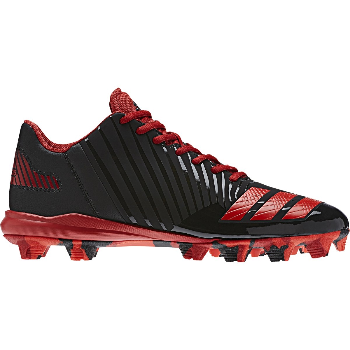 adidas cloudfoam red and black