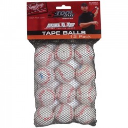 TAPEBALL12IN - Rawlings 5-Tool Training Tape Ball 5” 12 palle